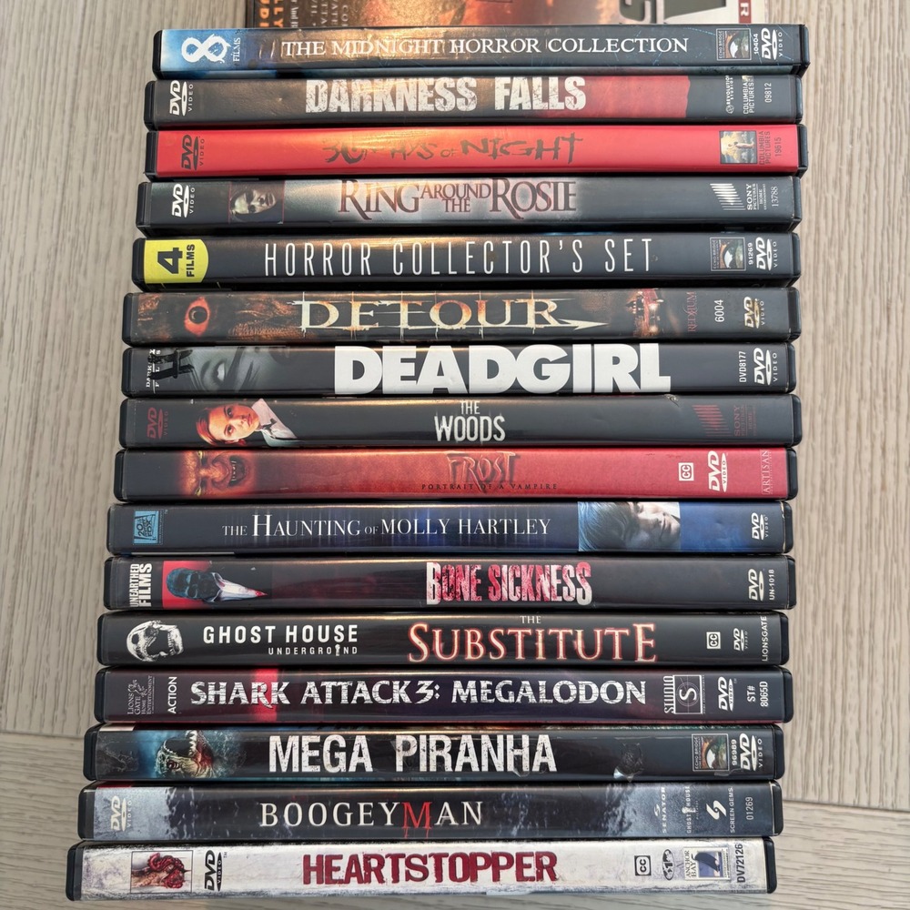 Mixed Horror DVD Lot 16, 30 Days of Night Deadgirl Darkness Falls Shark Attack
